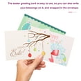 thumbnail image 3 of 2 Sets Happy Easter Greeting Cards Easter Theme Blessing Card Greeting Card with Envelope, 3 of 5