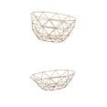 thumbnail image 1 of 2 Tamaños de Alambre de Metal Geométrico Pequeño Y Grande Decorativo de Almacenamiento de Frutero para Encimera de Cocina, 1 of 9