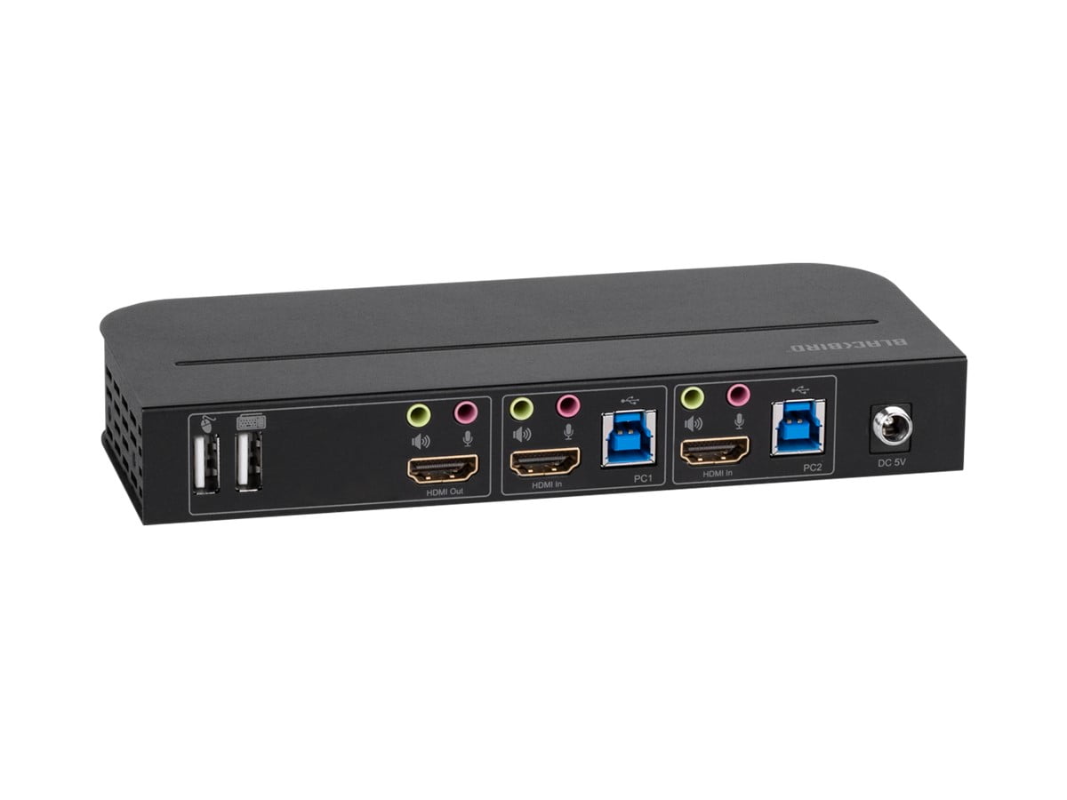 Monoprice Blackbird 4K HDMI 2.0 and USB 3.0 2x1 KVM Switch