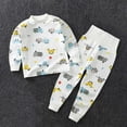 thumbnail image 2 of Bovxnpu Boys Girls Outfits Set 2 Piece Loungewear Set, Boys Long Sleeve Shirt and Pants Set for Toddlers Girls Fall Clothes Home Clothes 7 Years, 2 of 3