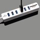 thumbnail image 4 of Sidaley USB Hub 2,0 Multi USB 2,0 Hub USB Splitter alta velocidad 6 puertos Hub TF lector de tarjetas todo en extensión de computadora Hub Type7 NO7, 4 of 6