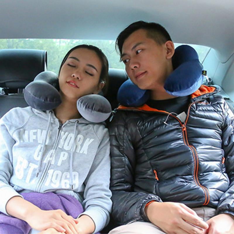 Inflatable Travel Pillows for Airplanes Plane Comfort Ushaped Cervical
