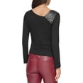 thumbnail image 2 of DKNY Womens Asymmetrical Long Sleeve Blouse, 2 of 2