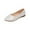 #0162-White, variant on Closed Pointed Toe Flats for Women Leather Pointy Toe Comfortable Low Heel Slip On Pumps Shoes Office Lady Leather Dress Shoes Work Party Dating Church Gift