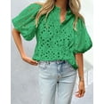 thumbnail image 3 of Remera PRETTYGARDEN XXL Verde con Encaje Bordado, 3 of 8