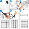 thumbnail image 4 of Alvantor Modular 16-Cube Storage Organizer Shelves, Black, 47 x 14 x 57 Inches, 4 of 6