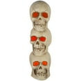 thumbnail image 1 of Halloween Lighted Candle Flicker Skull Stack Bone - Décor 21 inches, 1 of 6