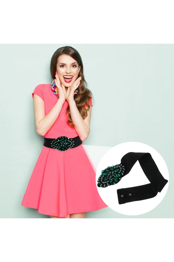 Women's Elegant Elastic Waistband Cummerbund Belt for Miss - Stylish and Comfortable Waist Accessory