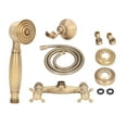thumbnail image 3 of Vintage Shower Fixture, Easy Installation Brass Bathroom Shower Faucet System European Style Anti Leakage Rustproof Wall Mounted  For Home, 3 of 8