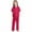 A-Red611, variant on Byoo Toddler Girl Loungewear Set Unisex Solid Color Button Down Shirt Trousers Sleepwear Set for Kids Comfy Nightwear Outfit