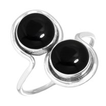 925 Sterling Silver Ring Natural Black Onyx Handmade Jewelry