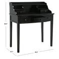 thumbnail image 3 of SAFAVIEH Landon Solid Contemporary Black 5 Drawer Writing Desk (36.2 in. W x 19.1 in. D x 40.5 in. H), 3 of 13