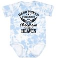 thumbnail image 3 of Inktastic Handpicked for Earth by My Meemaw in Heaven with Angel Wings Boys or Girls Baby Bodysuit, 3 of 5