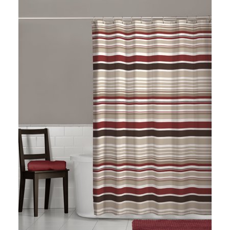 UPC 073161960391 product image for Maytex Meridian Fabric Shower Curtain, Red | upcitemdb.com