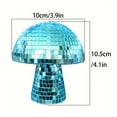 thumbnail image 6 of ZenCart Party Mushroom Disco Ball Glitter Mirror Disco Ball Decoration Retro Reflective Disco Tiles Mushroom Home Bars Parties Weddings Nightclubs Ornament, 6 of 8