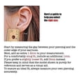 thumbnail image 3 of Upside Down Huggie Hoop Earrings 24mm 18 GA Hypoallergenic Lightweight Wire Piercing Drop Dangle Threader Hoops for Women(14K Rose Gold Filled, Diamond Cut Wire), 3 of 6