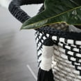 thumbnail image 5 of DecMode 11", 9" Black Polyester Traditional Storage Basket, 2 - Pieces, 5 of 9