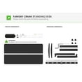 thumbnail image 4 of FEZIBO Crank Adjustable Height Standing Desk with Handle and Splice Board, Black Finish,55", 4 of 7