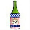 thumbnail image 2 of Caroline's Treasures BB2181LITERK American Flag and Chihuahua Wine Bottle Hugger, Wine Bottle, multicolor, 2 of 2
