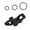 Black, variant on CIYISON Fishing Rod Hook Keeper Fishing Tackle Accessory Baits Holder with Rubber Rings