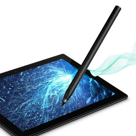 Ipad Stylus Wide TSV Black Active Stylus Pen, Suitable for Capacitive Touch Screen Devices, Wide Compatibility with iOS & Android Touch Tablet Devices, High Sensitivity & Precision for Writing and Drawing ()