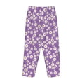 thumbnail image 5 of Balery Daisies Flowers print Women's Pajama Pants,Ultra Lightweight Pjs,Lounge Pant-Large, 5 of 9