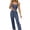 Navy, variant on Xunmmm Womens Pajamas Set Lace Straps Tank Top and Long Pants Ribbed Loungewear Sleepwear Home Clothes