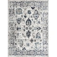 thumbnail image 3 of Hauteloom Monaco Collection Living Room, Bedroom Oriental Area Rug - Traditional Look Carpet - Vintage Distressed - Gray, Blue, Navy, Beige - 6'7" x 9', 3 of 17