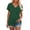 B-Green, variant on Womens Summer Tops V Neck T Shirts Cap Sleeve Business Casual Outfits Loose Fit Beach Vacation Clothes Basic Tees