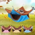 thumbnail image 3 of Hamaca para animales pequeños de 2 piezas, suave y cálida hamaca para mascotas, cama colgante para hámster, hurón, loro, conejillo de indias (nido de 2 capas) Sincero Electrónica, 3 of 5