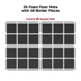 thumbnail image 2 of FitRx Pro Mat Exercise Mat, 24-Pack 24" x 24" Interlocking Foam Floor Tiles for Home Gym EVA Foam Mat, 96 sq. ft., 2 of 12