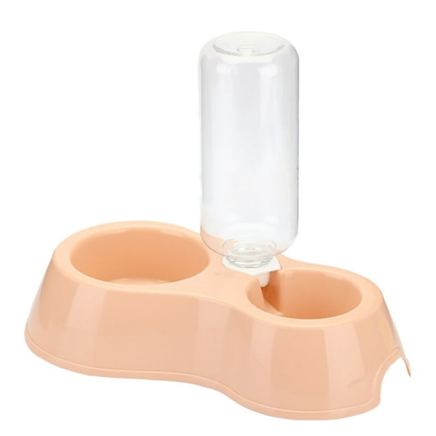 2 en 1: doble comedero y bebedero automático para gatos y perros, con botella, plato y juego de cuencos para agua y comida, para regar conejos y gatitos, azul, gris y verde