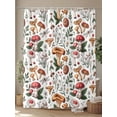 thumbnail image 4 of Fsddascl Thanksgiving Mushroom Shower Curtain Set - Standard 72" x 72" Washable Bathtub Curtain with 12 Hooks, Leaves Plants Country Rustic Waterproof Fabric Stall Shower Curtains for Bathroom, 4 of 6