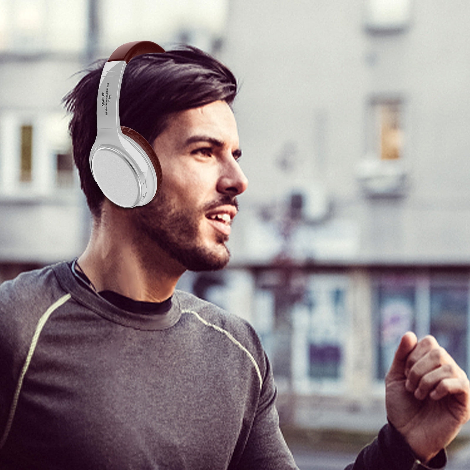 Wireless Bluetooth Headphones, Noise Cancelling Over-Ear Design with Long Playtime, Comfortable Fit for Work, Travel, Gaming