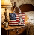 thumbnail image 4 of Tong USA 250th Anniversary Quilted Tote Patriotic Shoulder Handbag For Daily Use, 4 of 5