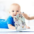 thumbnail image 5 of 5 PCS Abstract Shards Music Notes Baby Muslin Washcloths, Soft Absorbent Face Towel Burp Cloths Cotton Bath Wipes Infant Wash Cloth for Newborn Boys Girls, 5 of 7