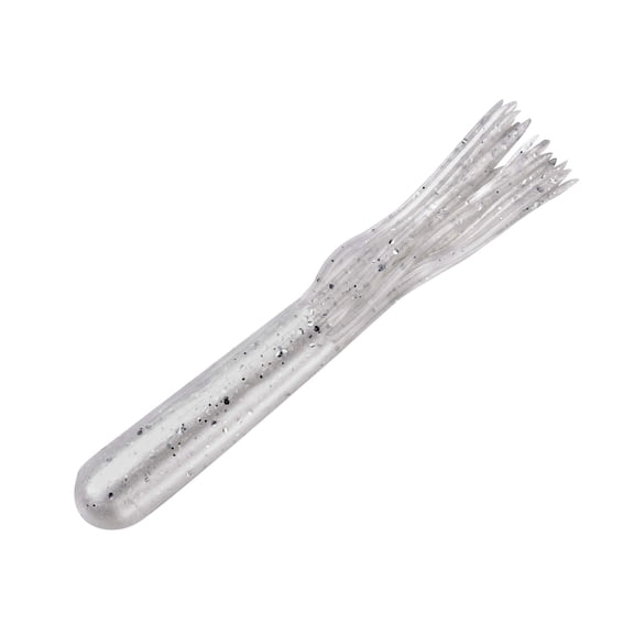 Yum Lures Tube White Silver Flake 4 in, one Size