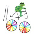 thumbnail image 1 of Bike Spinner Art Windmill Animal Animal Whirligig Molinete para decoración de terraza Tortuga Zulema Bicicleta giratoria, 1 of 8