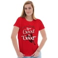 thumbnail image 3 of Funny Christmas How Good Santa Womens Slim Fit Graphic Tee Brisco Brands S, 3 of 5