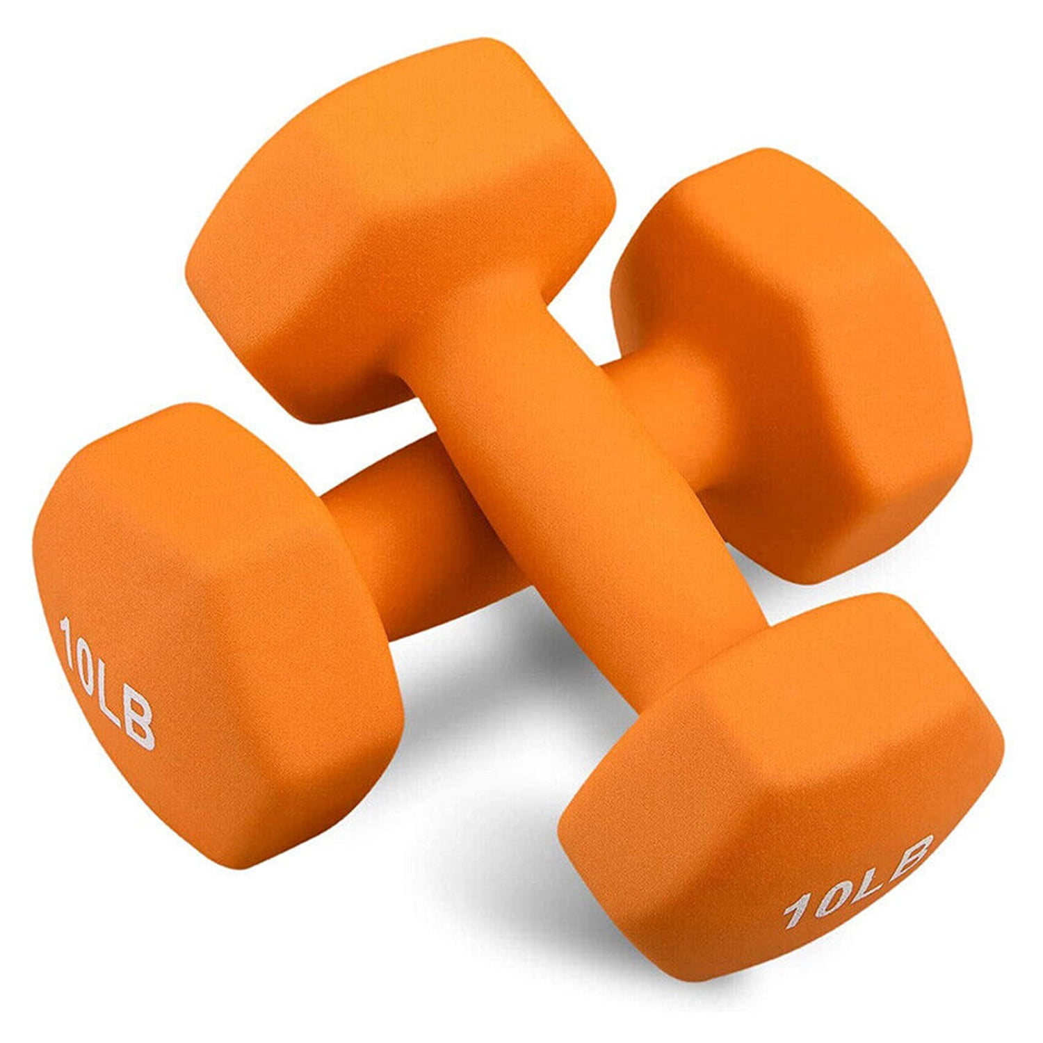 RELIFE REBUILD YOUR LIFE 10lb Hex Neoprene Dumbbells Set of 2 Hand