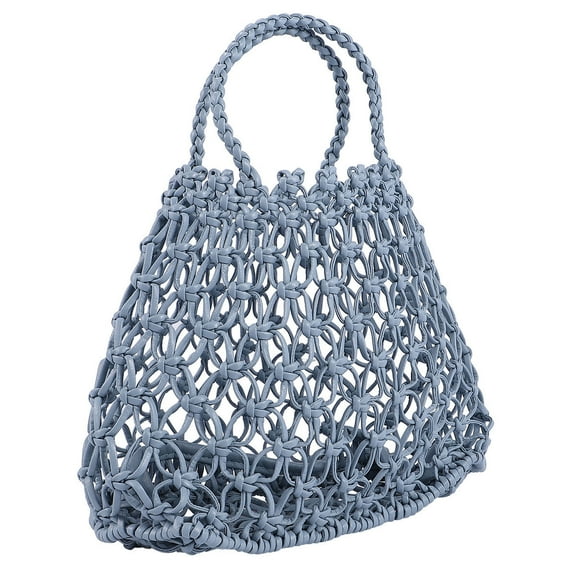Masteelf  Handbag Woven Ladies Straw Handbags Women The Tote Work Blue