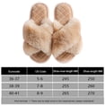 thumbnail image 4 of Piel Sintética Peludas Cálidas Zapatos Casa Esponjosos Cómodos para Niñas Y Mujeres, 4 of 6