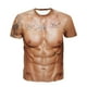 thumbnail image 1 of Camiseta de manga corta con estampado muscular 3D para hombre, con estampado corporal de tatuaje digital 3D. L, 1 of 3