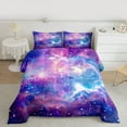 thumbnail image 2 of Homewish Universe Galaxy 2pcs Bedding Comforter Set for Female Men Teens,Starry Sky Twin Comforter Sets,Gradient Ombre Cosmos Breathable Bedding Set,Lightweight Room Decor,Reversible, 2 of 8