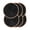 Black, variant on Mrehloy 15" Round Braided Placemats Set of 6, Black Woven Table Mats, Heat Resistant & Washable, Indoor Outdoor Kitchen Dining Decor