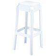 thumbnail image 1 of Compamia Fox 30" Polycarbonate Patio Bar Stool in Glossy White, 1 of 4