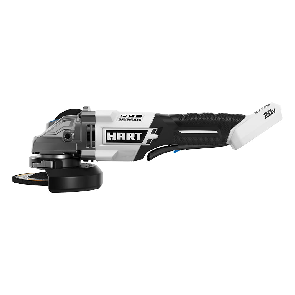 HART 20-Volt Brushless 4-1/2-Inch Angle Grinder/Cutoff Tool (Battery Not Included)
