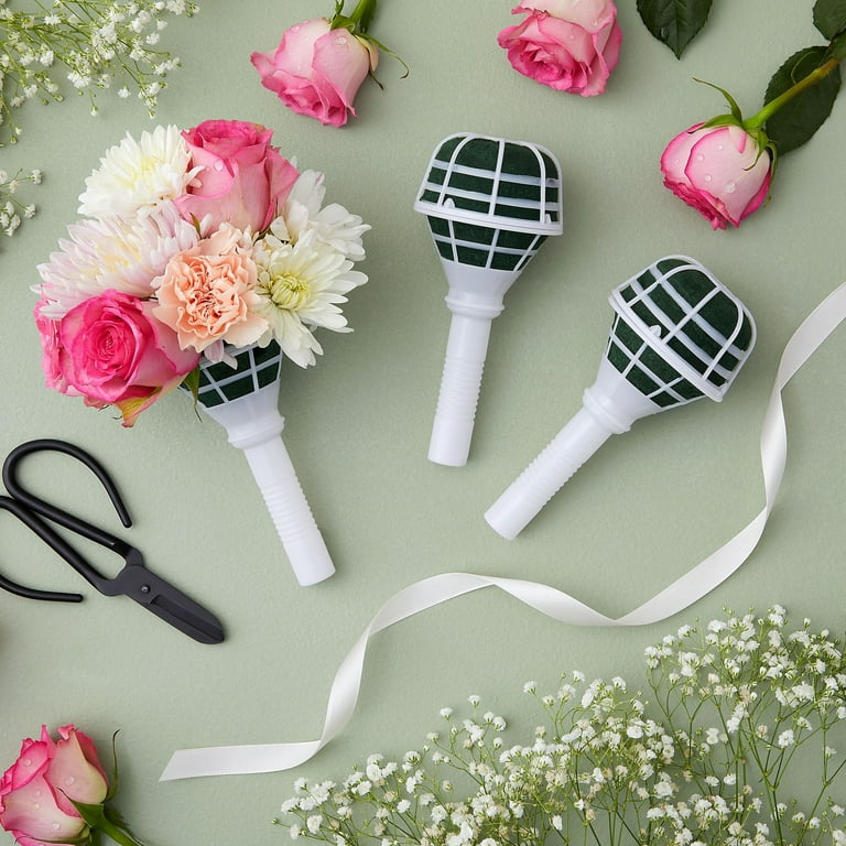 6-Pack Foam Bouquet Holders, Ideal for Fresh Flowers, Wedding