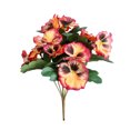 thumbnail image 2 of Flmtop 1Pc Artificial Flower Pansy Garden DIY Stage Party Home Wedding Craft Decoration, 2 of 7