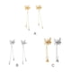 thumbnail image 5 of Minnieouse Paquete de 2 horquillas con colgante de borla, pinzas para el pelo voladoras móviles, tocados portátiles para peinado, regalos para niñas y Accesorio para el cabello Plata Minnieouse AP011182-02B, 5 of 6